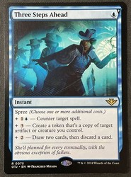 Three Steps Ahead #75 Outlaws of Thunder Junction Rare MTG