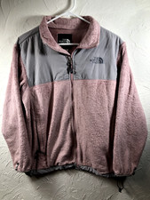 The North Face Youth/Jr Denali Polartec Fleece Jacket Full Zip Pink /Gray XL 