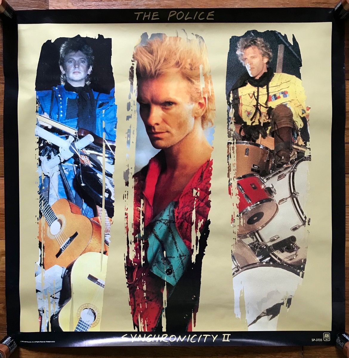 the Police - Synchronicity 1983 A1 ポスター The Police - Synchronicity II RARE original promo poster