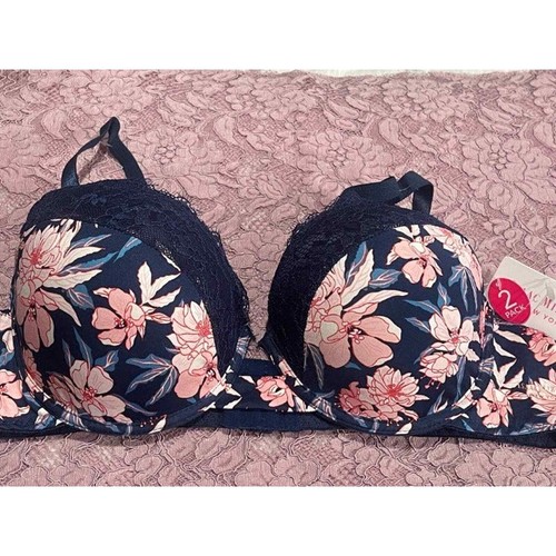 Isaac Mizrahi 2 Pack Underwire Bras Floral Nude Size 42d Style #I M 34056nnX - Picture 8 of 12