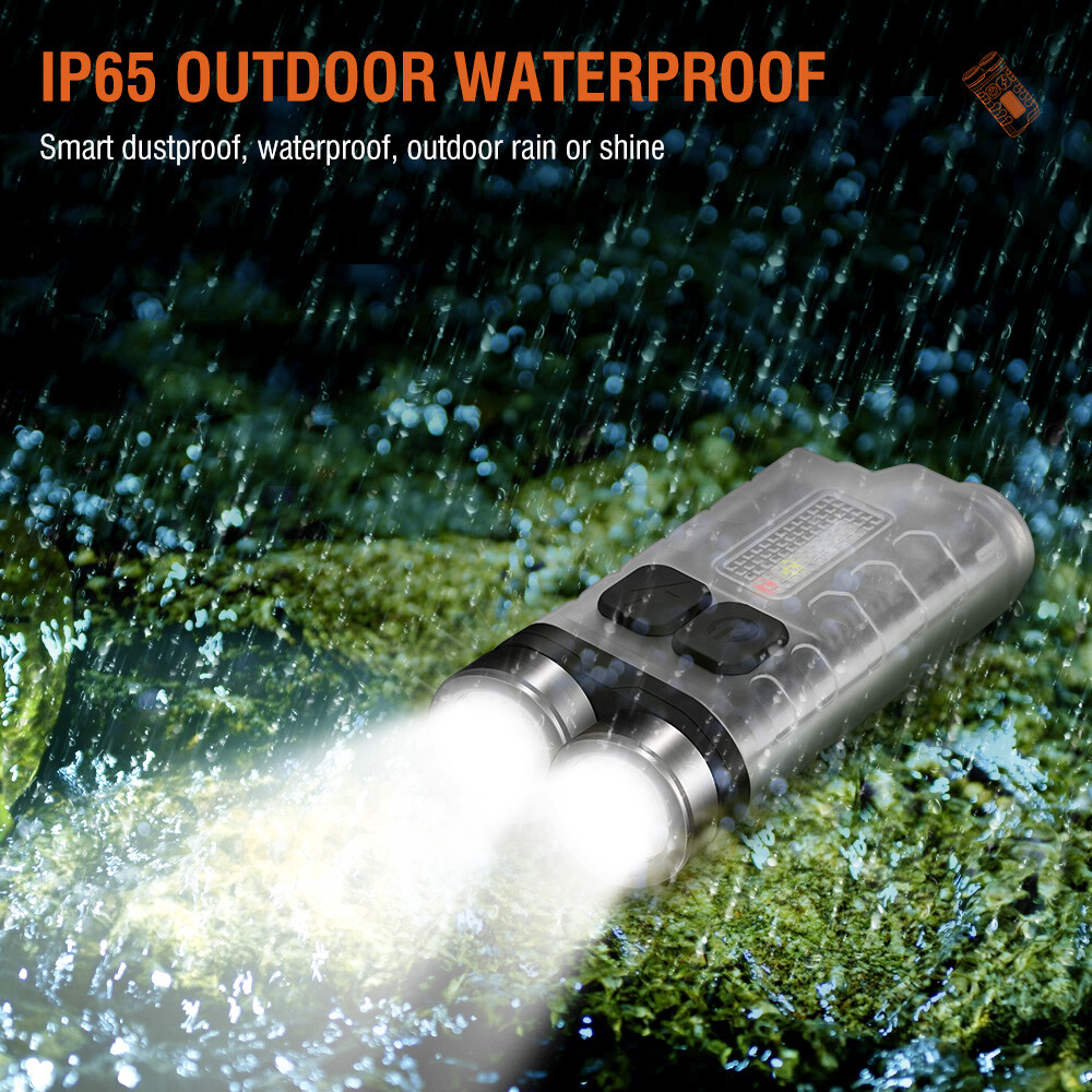 BORUIT V3 Mini Pocket LED Flashlight Magnetic Rechargeable Torch Work Light Lamp - Picture 14 of 23