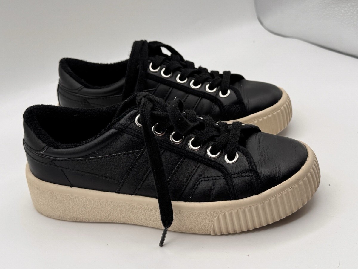 Gola All Black Leather Trainers Womens Buy Gola Womens Harrier