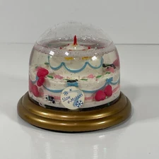 Vintage Koziol Birthday Layer Cake Plastic Water Globe Made in Germany