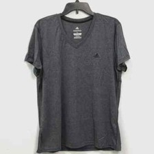 ADIDAS Ultimate 2.0 V-Neck Short Sleeve T-Shirts Women's White, Gray, or Black