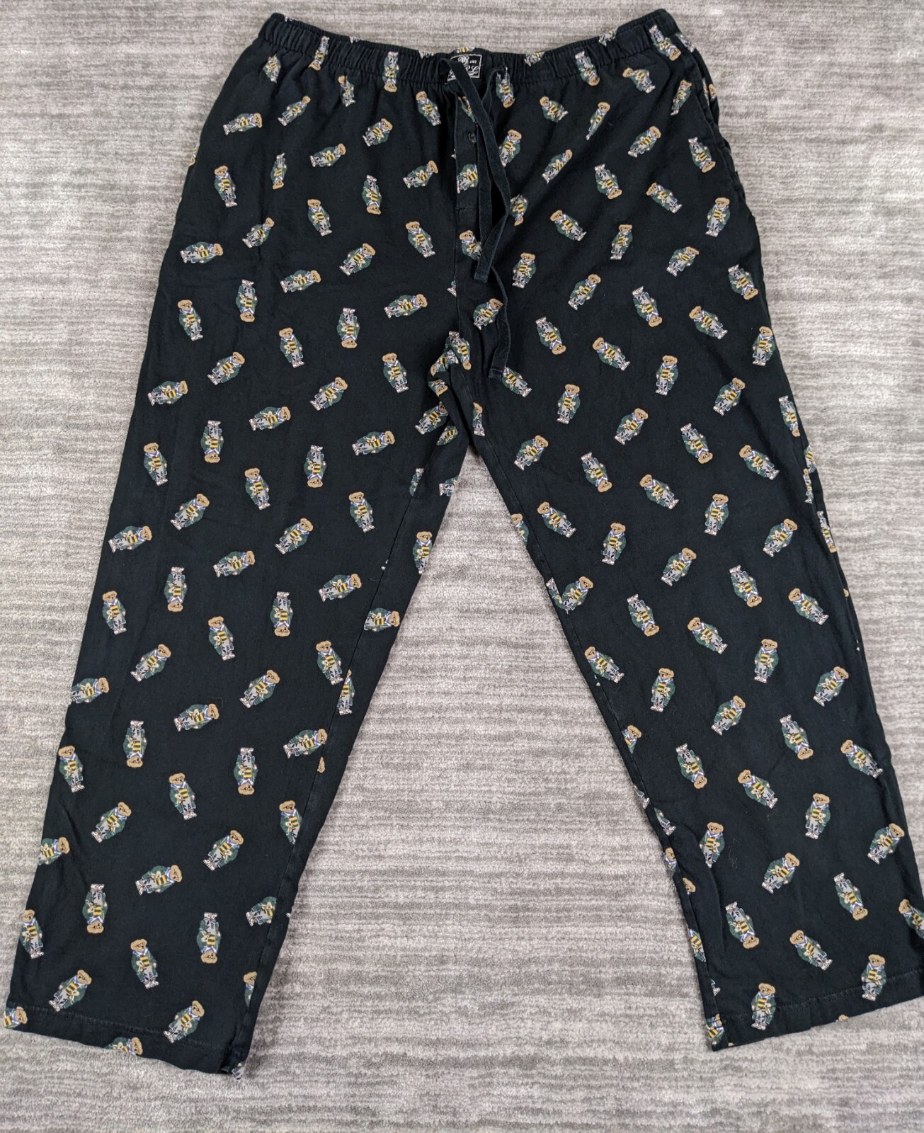 Polo Ralph Lauren Bear Rugby Pajama Pants Size XLarge Gem