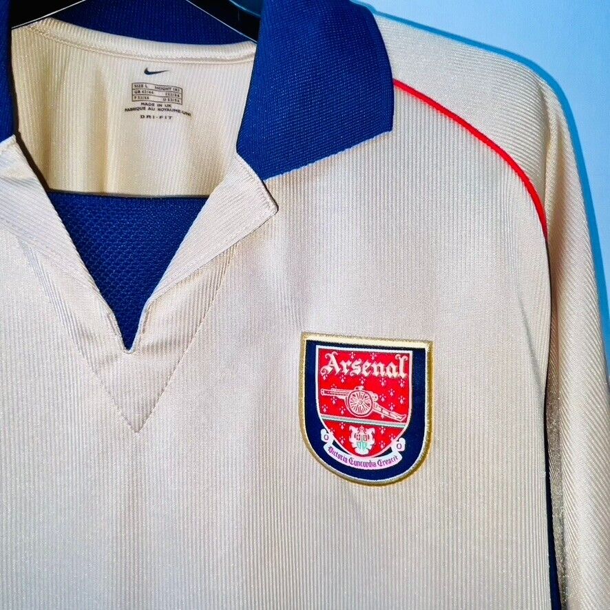 2001~02 Nike SEGA Arsenal DRIFIT Vintage Football Soccer 2001~02 Nike SEGA Arsenal DRIFIT Vintage Football Soccer
