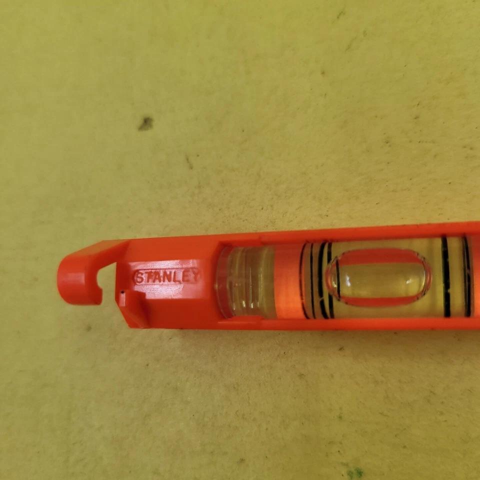 Stanley 42-193 Stanley 3-Inch Plastic Line Level, High Visibility ORANGE NOS - Image 2 of 4