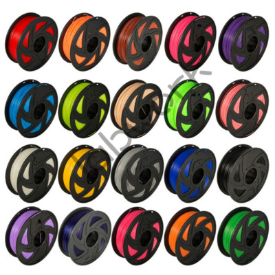 3D Printer Filament 3.00mm ABS 1kg 2.2lbs Multiple Color For MakerBot RepRap New