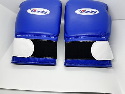 Winning JABF Approved Official Boxing Gloves 14 oz Blue Authentic