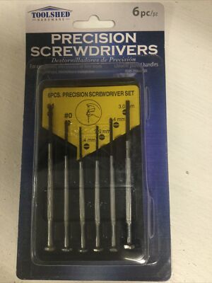 Screwdrivers, Toolshed Hardware Precision 6 Pc Set, Hardware, DIY Projects,