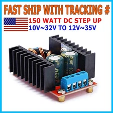 150W DC-DC Boost Converter 10-32V In to 12-35V Out 6A Step Up Voltage Charger US