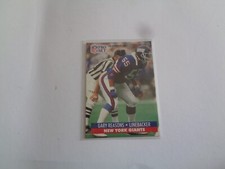 1991 Pro Set FACT Mobil #71 Gary Reasons New York Giants Football Card
