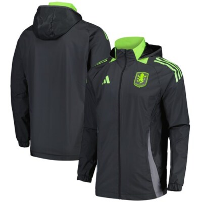 Aston Villa Adidas Training All Weather Jacket Grey UK