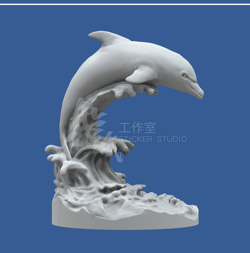 Delfín Impresión 3D Modelo Animal Sin Pintar GK Kit en Blanco Nuevo Juguete Caliente En Stock - Imagen 3 de 8