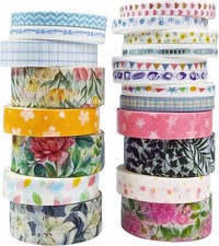 20 Rolls Washi Tape Set,Floral Washi Tape for Journaling, Assorted