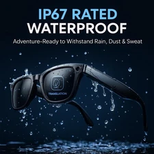 NEXLENZ Smart AI Glasses Bluetooth Sunglasses