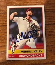 2025 Topps Heritage Merrill Kelly Arizona Diamondbacks Autographed Card #287