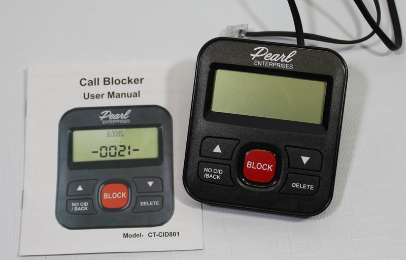 Pearl Enterprises Call Blocker CT-CID801 Robo Scam Blocking Spam Calls Caller ID