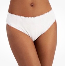 Charter Club Women's Everyday High-Cut Cotton Lace Trim Briefs 100117228 XL