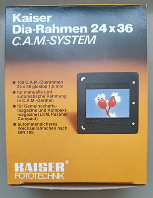 67 Stück Kaiser Dia-Rahmen 24x36 C.A.M.-System