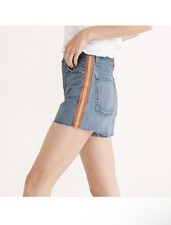 Madewell Perfect Jean Shorts Size 31 NWT Bowman Wash Frayed Hem 3in Inseam