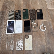 Apple iPhone 16 Pro Max 256GB Black Titanium 88% Battery + Box & Cases UNLOCKED