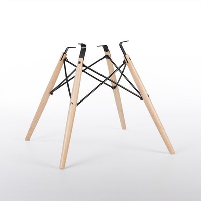 Maple Eames DSW Chair Replacement OEM Base for Side or Arm Fiberglass Chairs