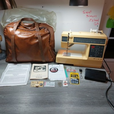 Singer 2210 ATHENA Sonata Sewing Machine Embroidery Power Cable & Pedal TESTED