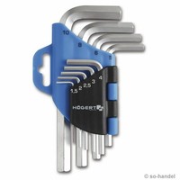 9 Tlg. HöGert Sechskant Innensechskant StiftschlüSsel SchlüSsel Satz Set