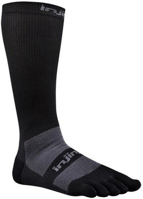 injinji COMPRESSION EX- CELERATORB Zehensocken Schwarz Socken Knee high Unisex L