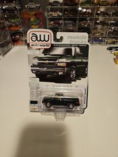 164 Auto World Muscle Trucks 2003 Chevrolet Silverado Short Bed Pickup Green