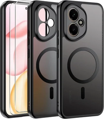 LONFEID Matt Magnetisch Hülle + Displayglas für Honor 400 5G MagSafe Cover 9H Hartglas