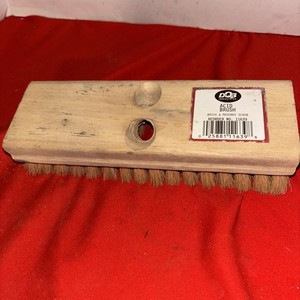 DQB 11639 Acid Scrub Brush With Threaded Or Wedge Handle, 8"- Estate Find
