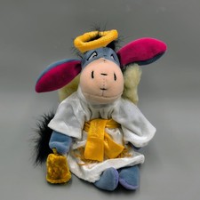 Vtg 2000 Disney Store Choir Angel Eeyore 8" Bean Bag Plush Winnie the Pooh NWOT