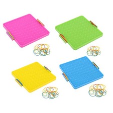 Plastic Geometry Geoboard Early Learning Toy Kids Baby Puzzle Toy Games