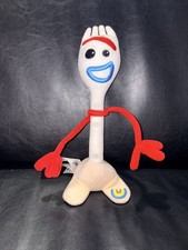Disney Store Toy Story 4 Forky Soft Plush Figure Toy Poseable Arms Pixar NO TAG