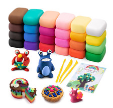 Air Dry Modeling Clay Kit - 24 Colors with 3 Sculpting Tools - Magic Foam Clay