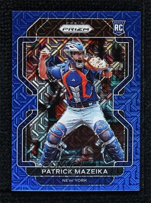 2022 Panini Prizm Blue Mojo Prizm 81/199 Patrick Mazeika #91 Rookie RC 0x60
