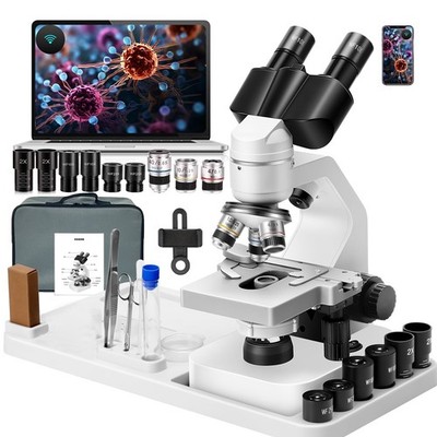 Portable Dual Eyepiece Plastic Microscope For Beginner Observation