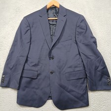 Jos. A. Bank Signature 100 Wool Navy Blue Blazer 42 Short Jacket