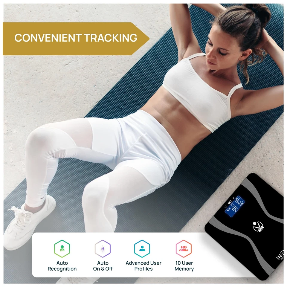INEVIFIT Body-Analyzer Scale, Highly Accurate Digital Bathroom Body Composition - Image 3 of 4