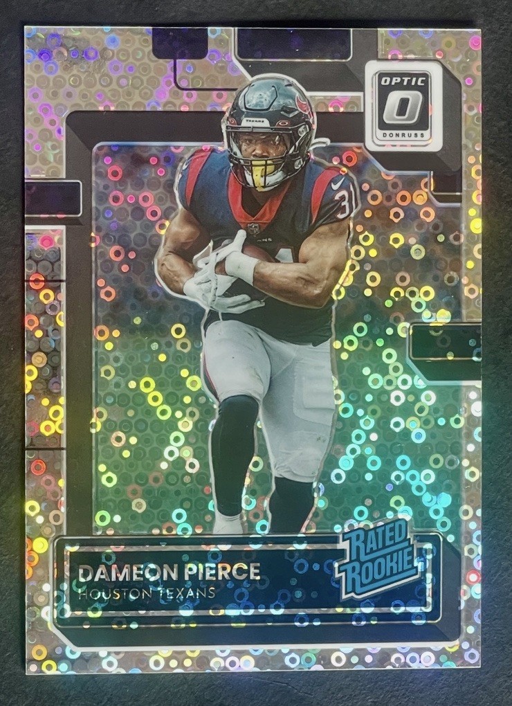 2022 Donruss Optic Dameon Pierce /125 Rated Rookie Silver Circles Prizm RC #240