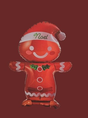 Gingerbread Boy Man Holiday Yard Inflatable 3 ft - New