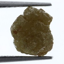 2.10 CT Loose Uncut Gem, Real Natural Rough Loose Diamond For Ring, Dark Brown
