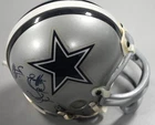 Emmitt Smith Signed Dallas Cowboys Riddell Mini Football Helmet Autograph