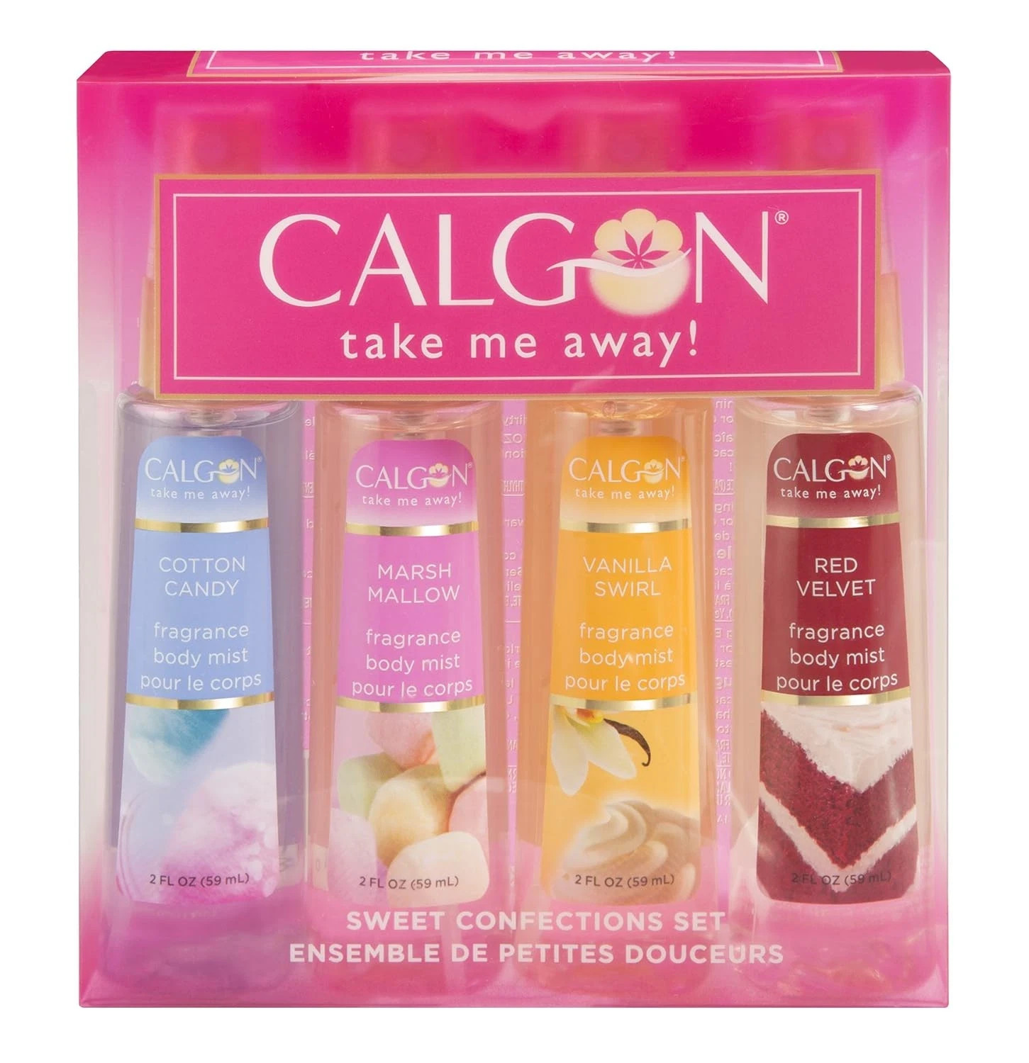 Calgon Take Me Away Sweet Confections 4 Pc fragrance Body Mi