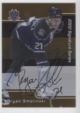 2001-02 ITG Be A Player Signature Series Gold Bryan Smolinski #134 Auto m5x