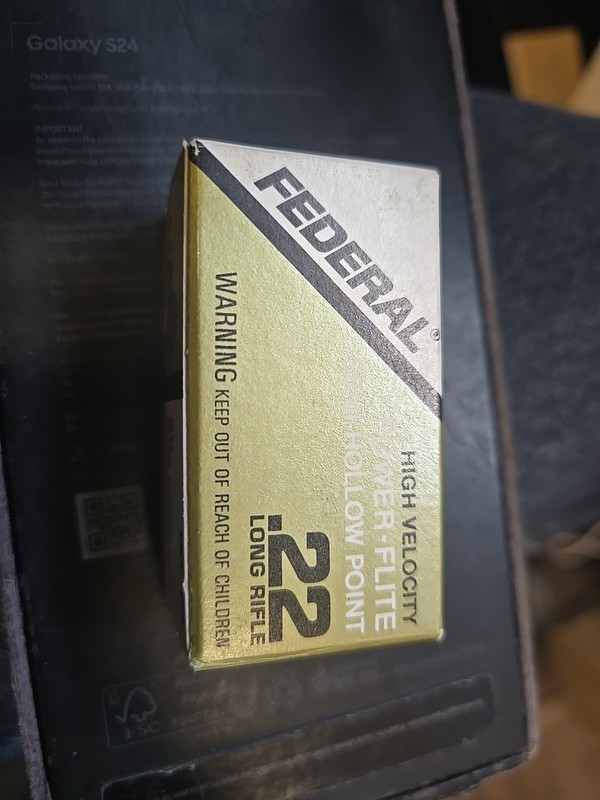 Federal Power-Flite 22LR No.514 Semi-HP Empty Ammo Box W/Insert