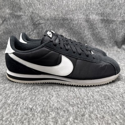 Nike Air Cortez Basic Nylon Shoes Men's 13 Black White Casual Retro OG Sneakers