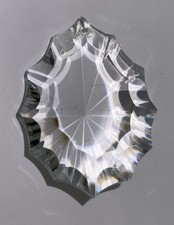 1 Stück alter Kristall Glas Behang 65mm